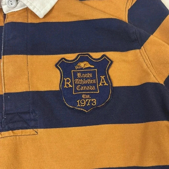 Roots Athletics Canada - long sleeve Polo shirt. Size M - Picture 3 of 5